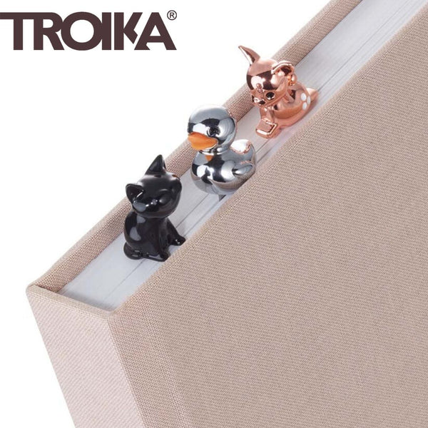 Troika Stainless Steel Bookmarks with Delightful Charms