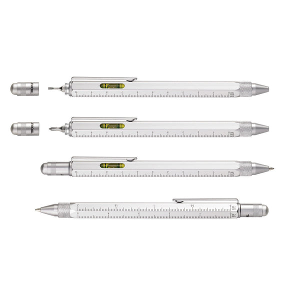 Troika Construction Multi-Tool Ballpoint Pen Silver | Troikaus.com
