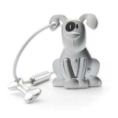 Troika Pete the Dog Charm Keychain with Nail Friendly Loop