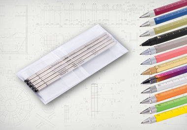 D1 Refill Pack of 5 for Troika Construction Ballpoint Pen - PIP20, PIP24, PIP22, PES40 and PEN66