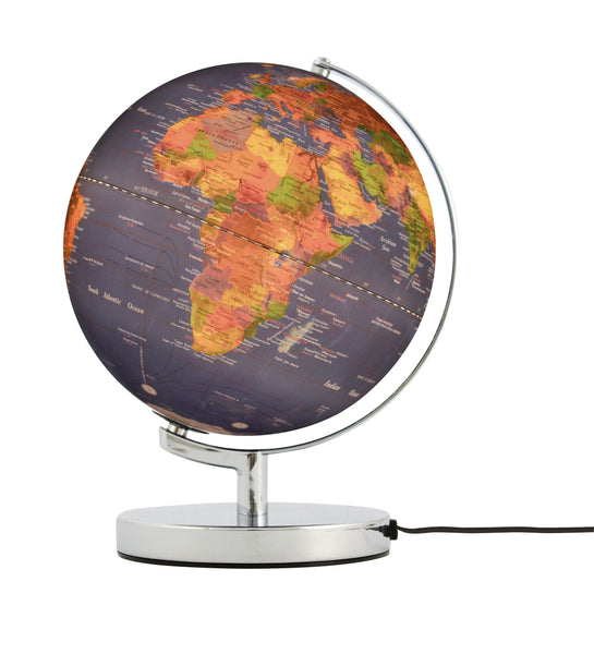 Troika TERRA LIGHT 10-Inch Illuminated Table Globe