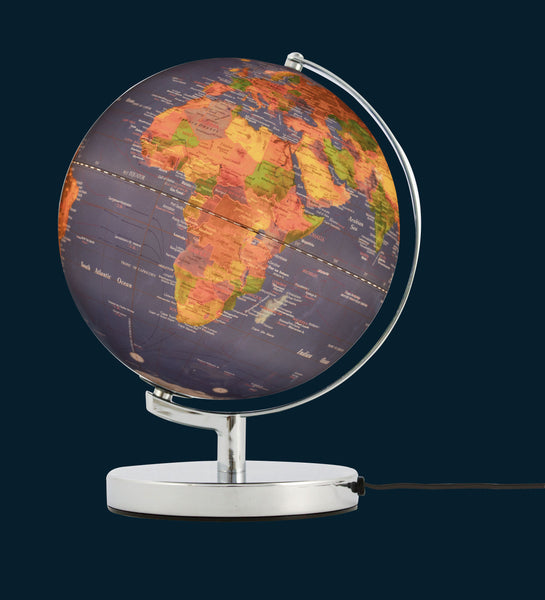 Troika TERRA LIGHT 10-Inch Illuminated Table Globe