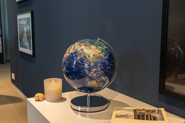 Troika TERRA LIGHT 10-Inch Illuminated Table Globe