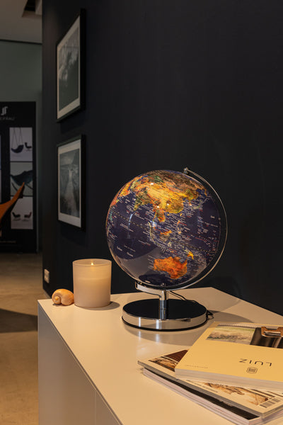 Troika TERRA LIGHT 10-Inch Illuminated Table Globe