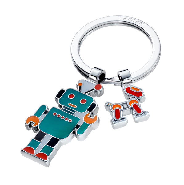 Troika ROBBY Retro Robot  Charm Keychain