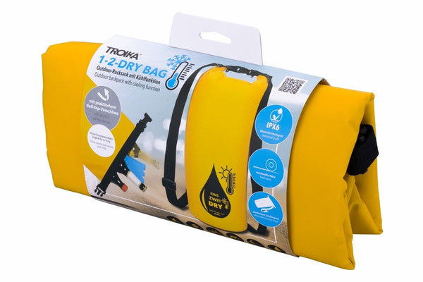 Troika 1-2-Dry Waterproof 10 Liter Dry Cooler Bag for Water Sports