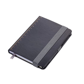 Troika A6 Slimpad Notebook with Slim Construction Pen Black Gold