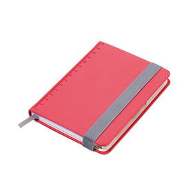 Troika NPP28 Slimpad A6 Hard Cover Dot Grid Notebook with Slim Construction Pen Red