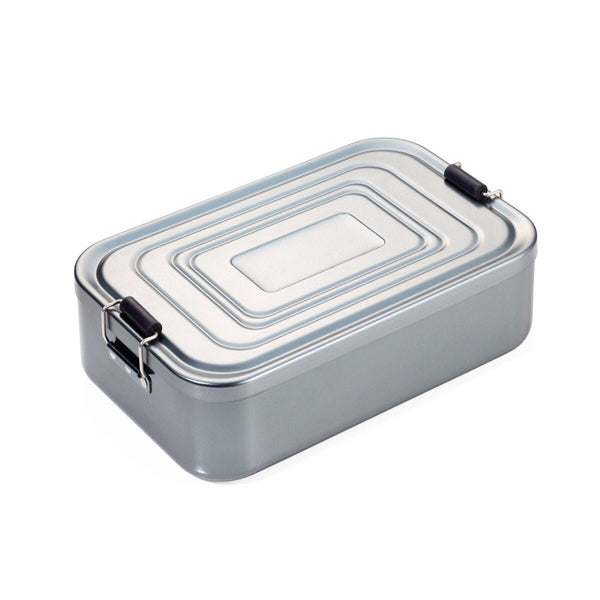 Troika Aluminum Lunch Box with Classic Clip Lock Design Extra Large