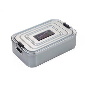 Troika Aluminum Lunch Box with Clip Lock Design Food to Go Extra Large