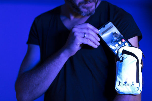 Troika ARMLEUCHTER, Reflective Armband Bag for Outdoor Activities