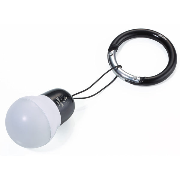 Troika Bag Light LED Keychain Lightbulb in black. Item  TOR22/BK 