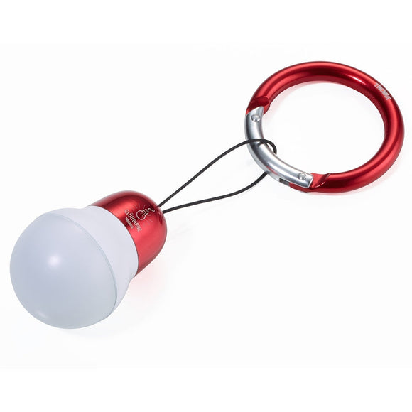 Troika Bag Light LED Keychain Lightbulb in red. Item  TOR22/RD 