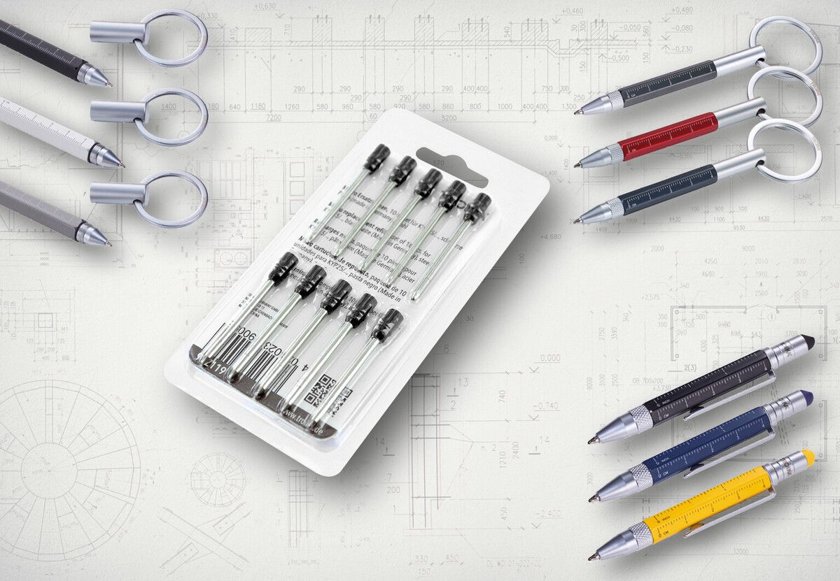 Troika Ballpoint Refill Black Ink for Troika Construction Liliput