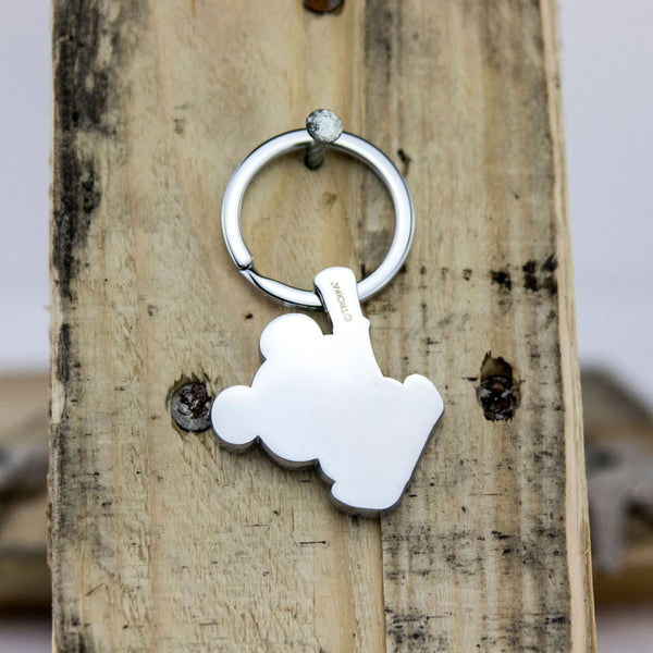 Troika Bamboo Panda Charm Keychain