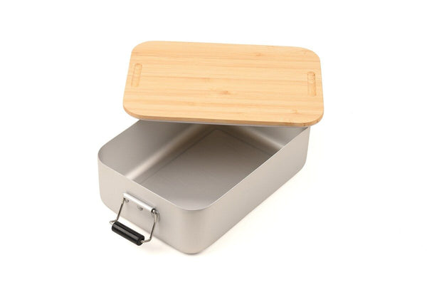 Troika Bambus Lunchbox with Classic Clip Lock Design and Bamboo Lid