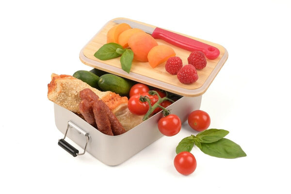 Troika Bambus Lunchbox with Classic Clip Lock Design and Bamboo Lid