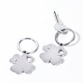 Troika Best Friend Clover Keychain with Swarovski Elements Crystals