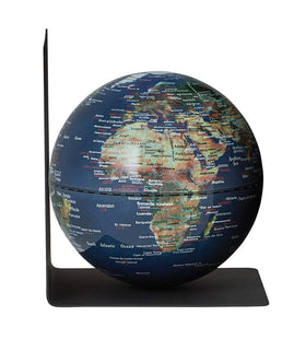Troika Bookglobe Metal Bookend with Magnetic Globe