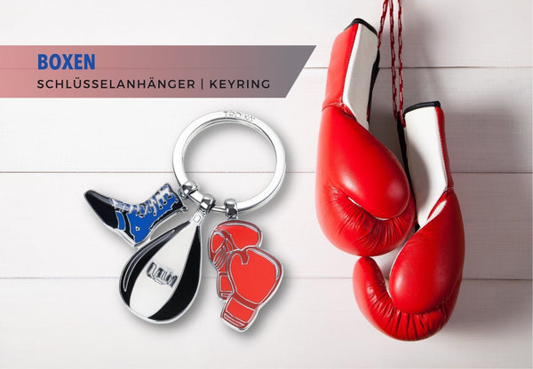 Troika BOXEN, Keychain with Three Boxing Charms
