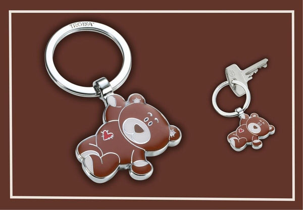 Troika Bruno Teddy Bear Charm Keychain