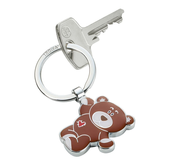 Troika Bruno Teddy Bear Charm Keychain