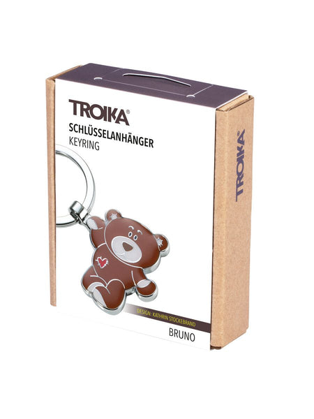 Troika Bruno Teddy Bear Charm Keychain