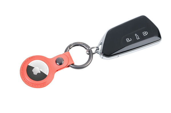 Troika Carabiner Ring with AirTag Cover in Black, Yellow, Blue and Red