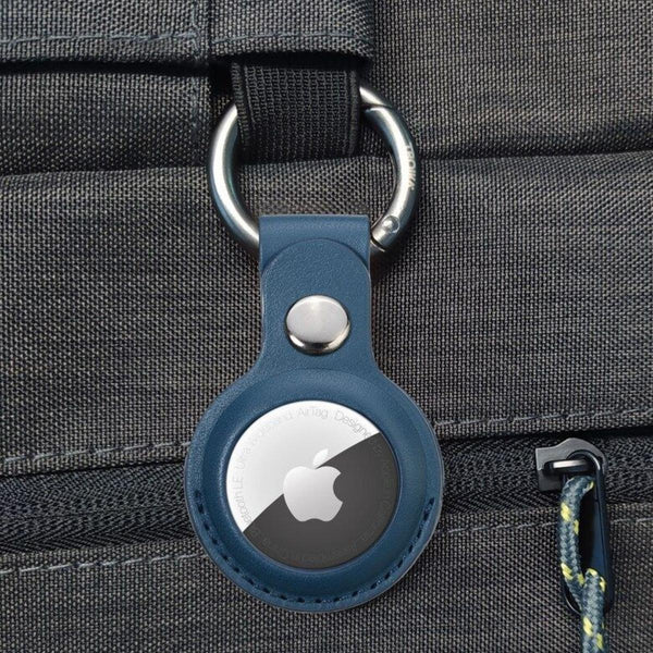 Troika Carabiner Ring with AirTag Cover in Black, Yellow, Blue and Red