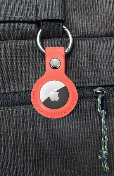 Troika Carabiner Ring with AirTag Cover in Black, Yellow, Blue and Red