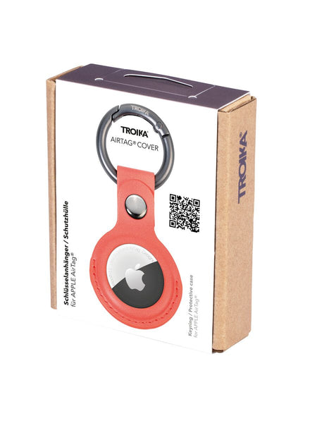 Troika Carabiner Ring with AirTag Cover in Black, Yellow, Blue and Red