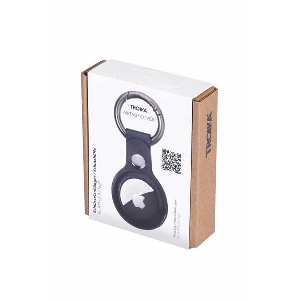 Troika Carabiner Ring with AirTag Cover in Black, Yellow, Blue and Red