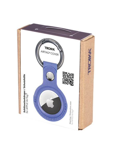 Troika Carabiner Ring with AirTag Cover in Black, Yellow, Blue and Red