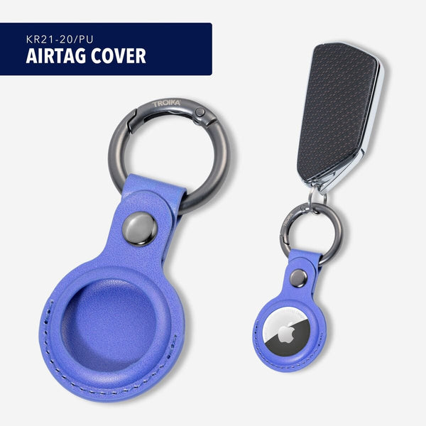 Troika Carabiner Ring with AirTag Cover in Black, Yellow, Blue and Red