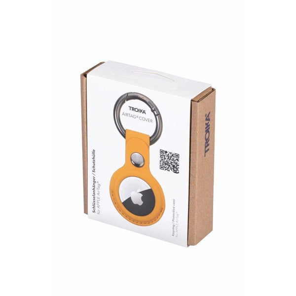 Troika Carabiner Ring with AirTag Cover in Black, Yellow, Blue and Red