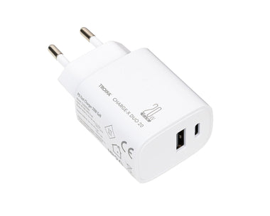 Troika CHARGE-X DUO 20 European Travel Charger