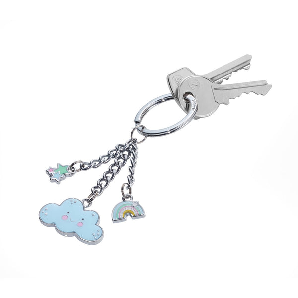 Troika Claudia Charm Key-ring, Item KR17-33/CH shown with two keys