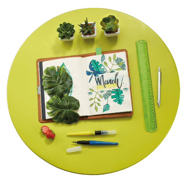 Troika Construction Push Button Mechanical Pencil 0.7 mm Silver Finish Item PIP31/SI On Desk