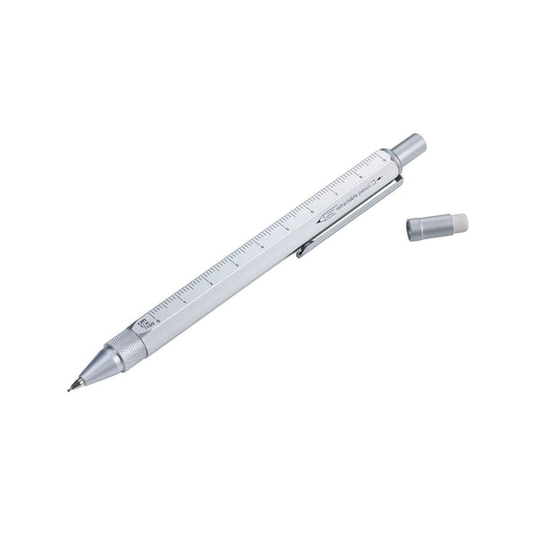 Troika Construction Drop Action Mechanical 0.7 mm Pencil Silver Finish