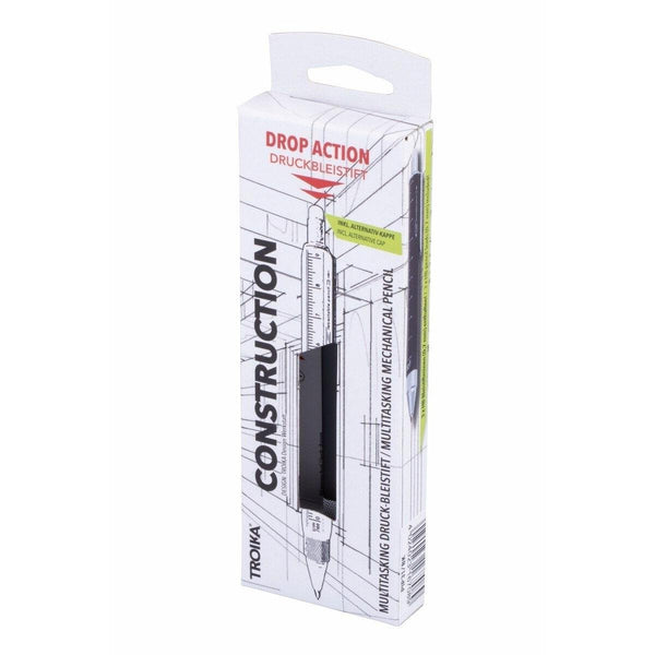 Troika Construction Drop Action Mechanical 0.7 mm Pencil Silver Finish