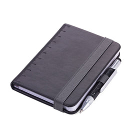 Troika Construction Lilipad and Liliput A7 Mini 3 x 4 Inch Notebook with Mini Pen Black