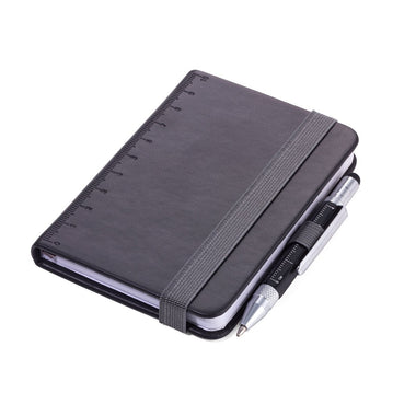 Troika Construction Lilipad and Liliput A7 Mini 3 x 4 Inch Notebook with Mini Pen Black