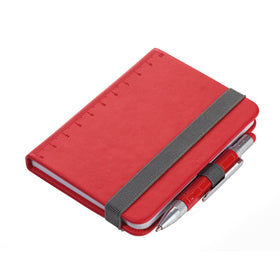 Troika Construction Lilipad and Liliput A7 Mini 3 x 4 Inch Notebook with Mini Tool Pen Red
