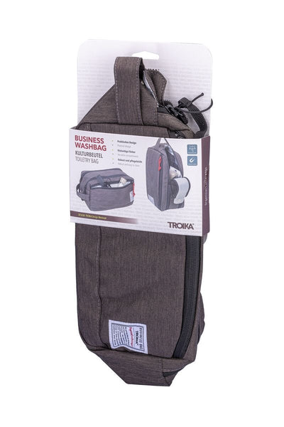 Troika Dopp Kit with Easy Access Double Zipper and Magnetic Closure
