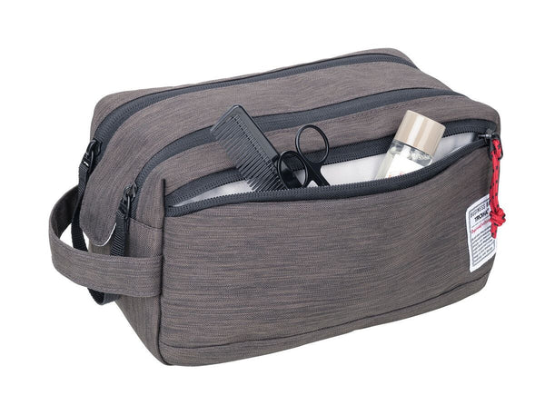 Troika Dopp Kit with Easy Access Double Zipper and Magnetic Closure