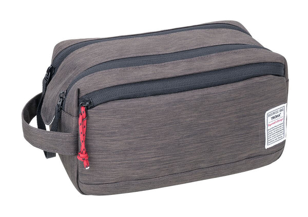 Troika Dopp Kit with Easy Access Double Zipper and Magnetic Closure