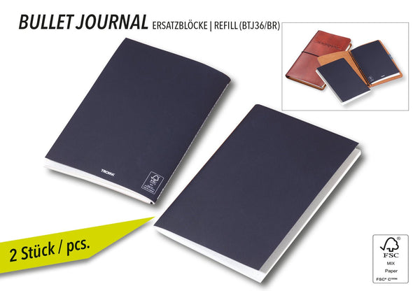 Troika Dot Grid Bullet A5 Notebook Refills Set of 2