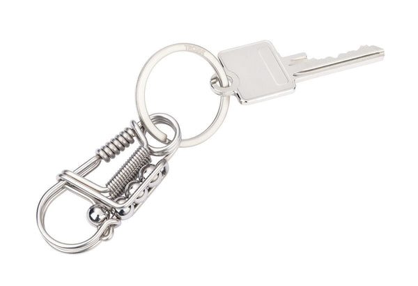 Troika DRAHTZIEHER Carabiner Keychain Crafted from Single Stainless Steel Wire