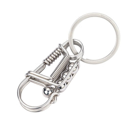Troika DRAHTZIEHER Carabiner Keychain Crafted from Single Stainless Steel Wire