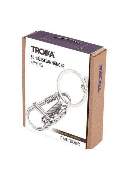 Troika DRAHTZIEHER Carabiner Keychain Crafted from Single Stainless Steel Wire